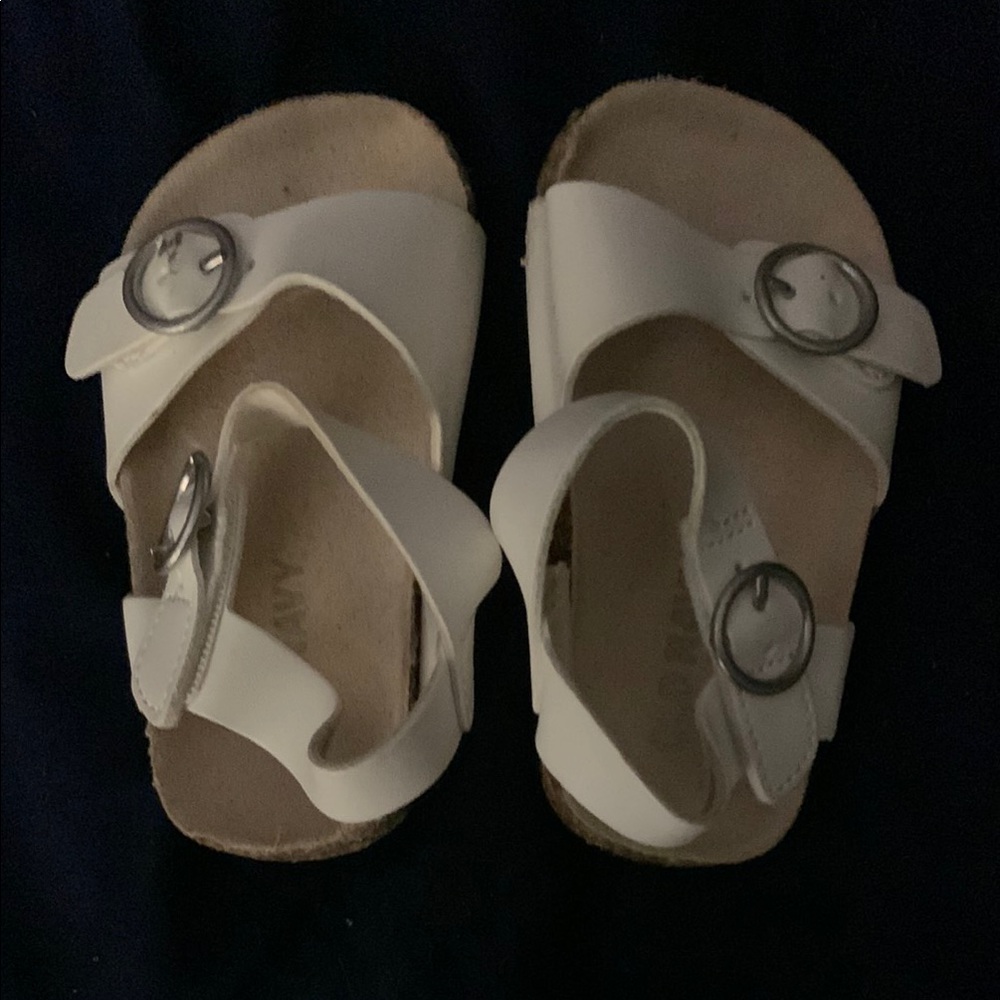 Old Navy Kids White Sandals with Buckles
